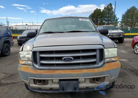 2004 Ford Excursion Limited z USA, uszkodzony, nr VIN 1FMNU43S84EB50487